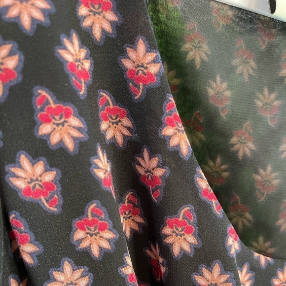 American Rag Women’s Small MIDI Floral Print Stretch Rouched Waist Flowy Dress - Picture 4 of 14